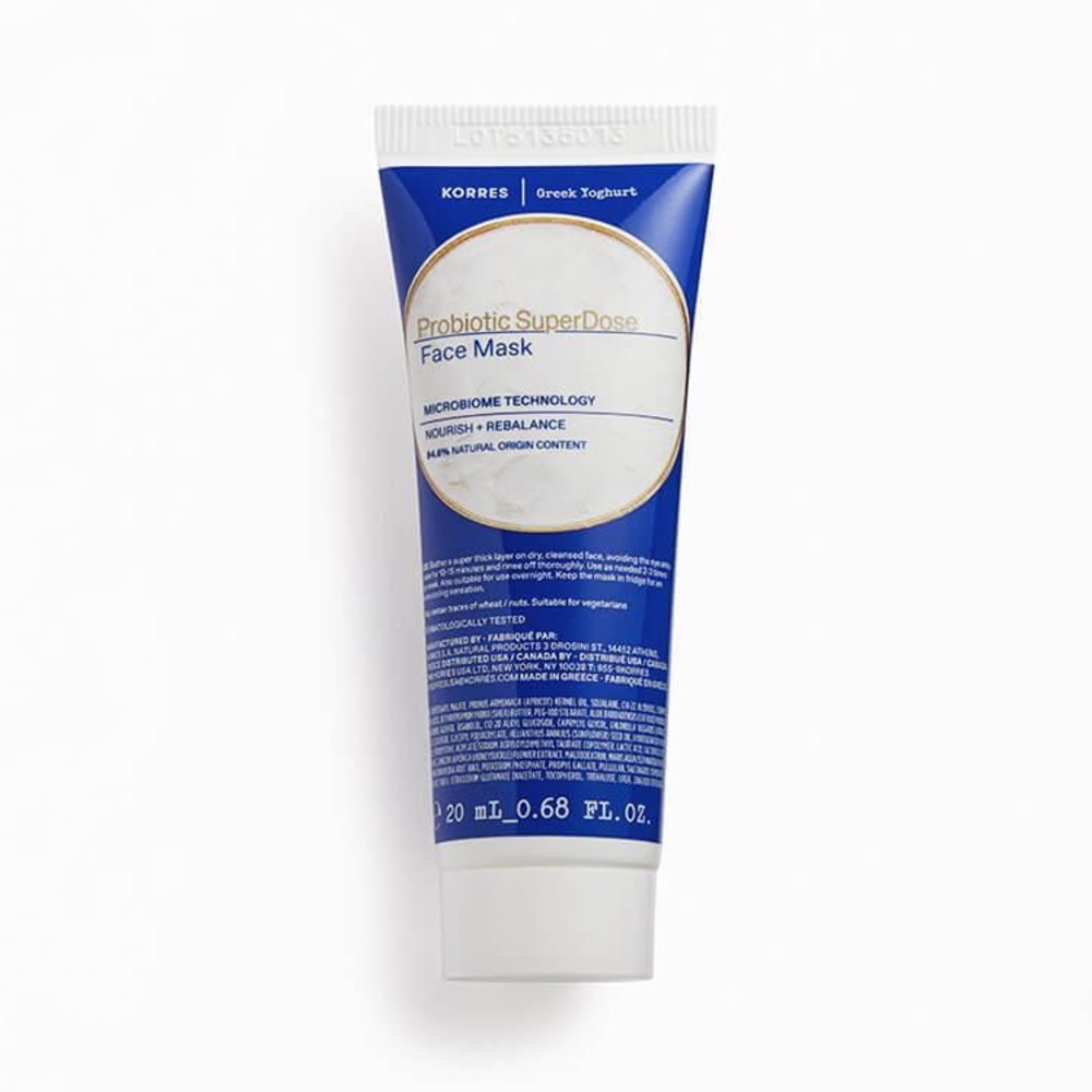 KORRES Greek Yoghurt Probiotic SuperDose Face Mask 20ml Deluxe Travel Size New